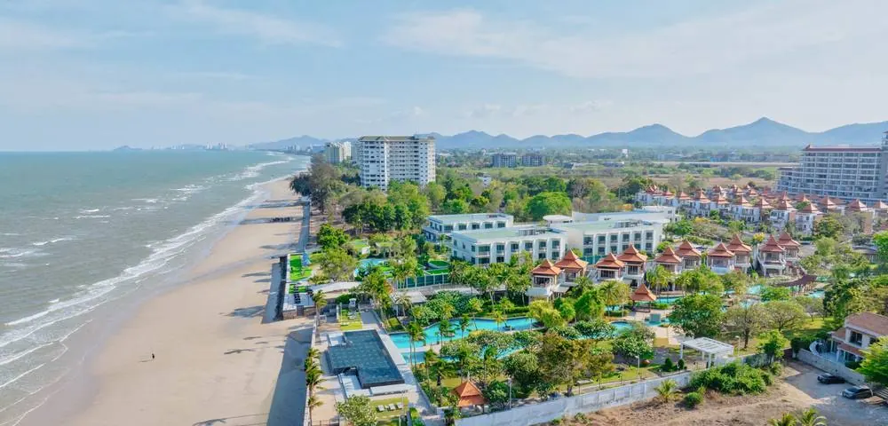 The Hua Hin coastline looking north from above the estate
